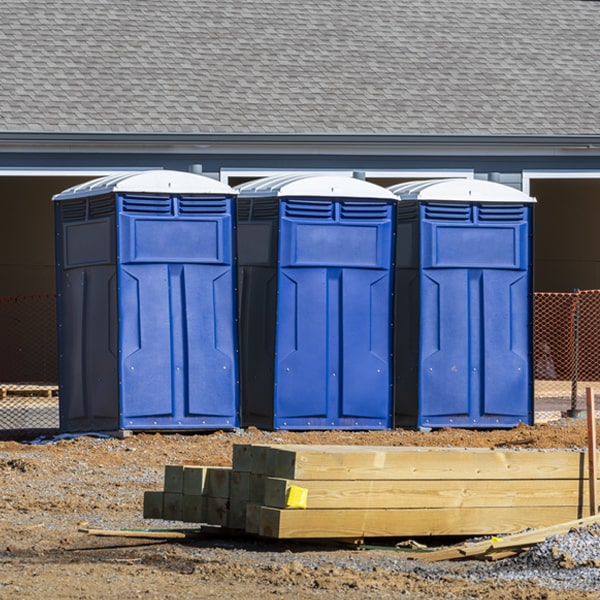 how often are the portable restrooms cleaned and serviced during a rental period in Shelburne Vermont